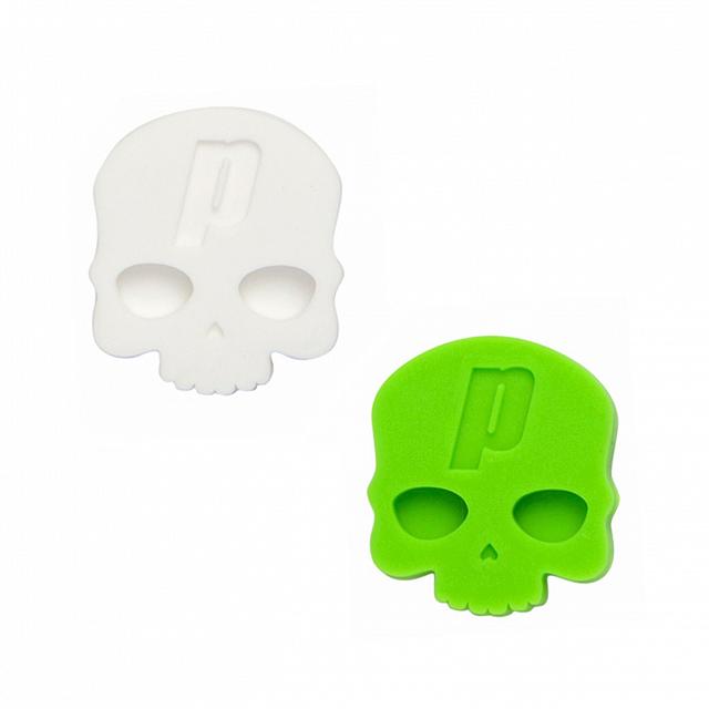 Prince Hydrogen Skull-Damp Vibration Dampener 2-Pack Green / White